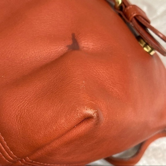 Coach vintage RARE orange burnt sienna Leather mini backpack 4152 main image 6